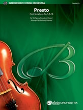 Presto Orchestra sheet music cover